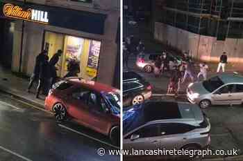 Huge brawl brings busy Blackburn road to a standstill