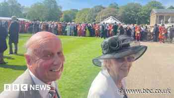 Mental health charity volunteers attend royal party