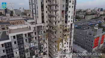Russia hits high-rise residential building in Kharkiv, injuring at least 20