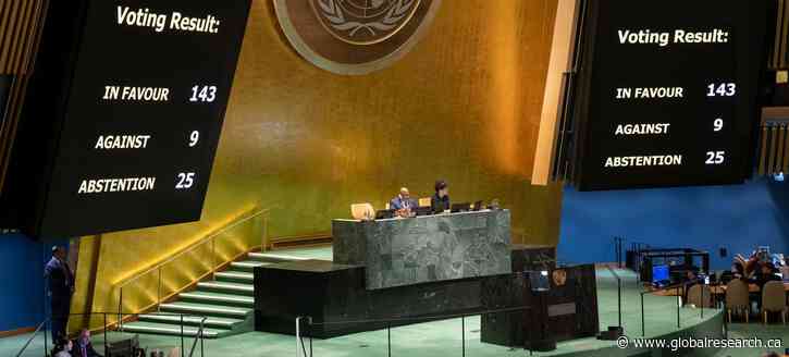 United Nations General Assembly Votes Overwhelmingly to Upgrade the Status of the State of Palestine