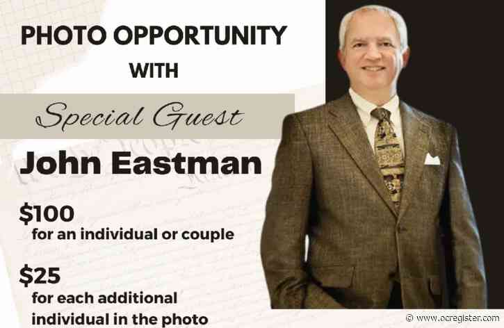 John Eastman, ex-Chapman Law dean and Trump attorney, will feel love at CAGOP convention