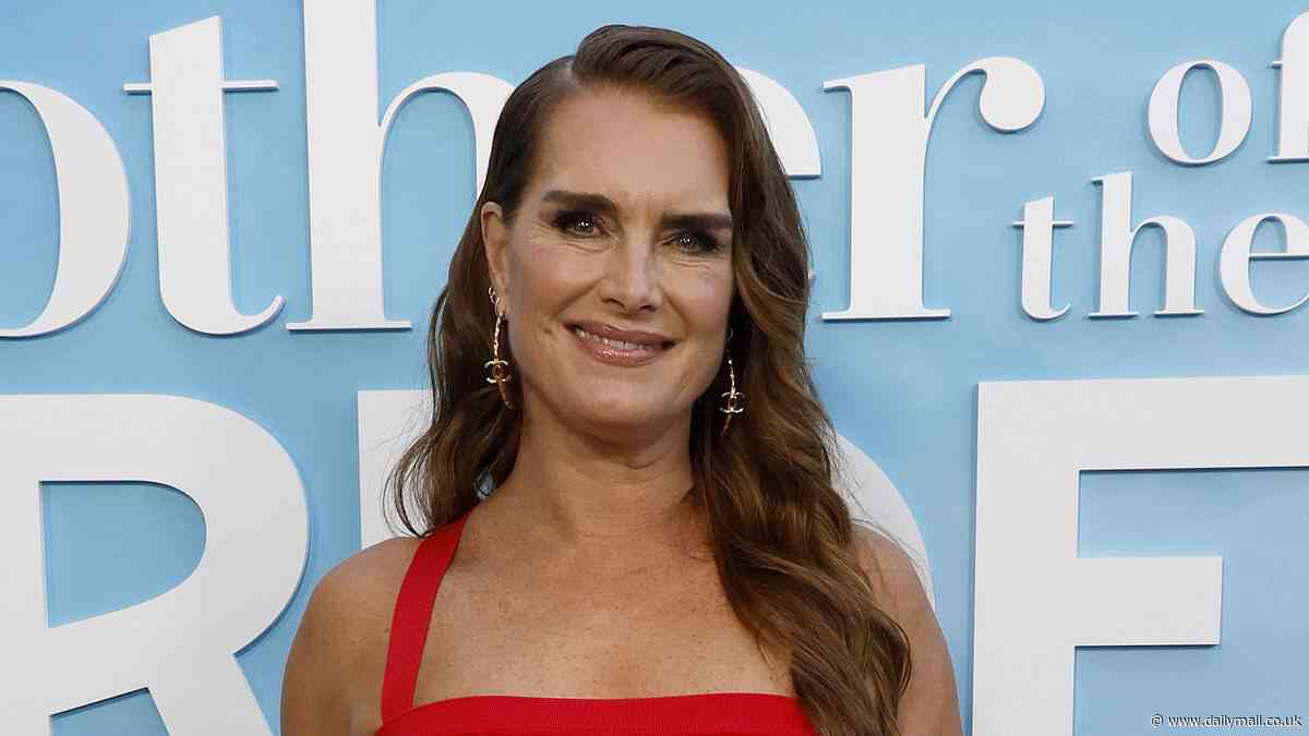 Brooke Shields, 58, reveals how she has managed to keep her hair thick and full over the decades... as her movie Mother Of The Bride becomes a hit