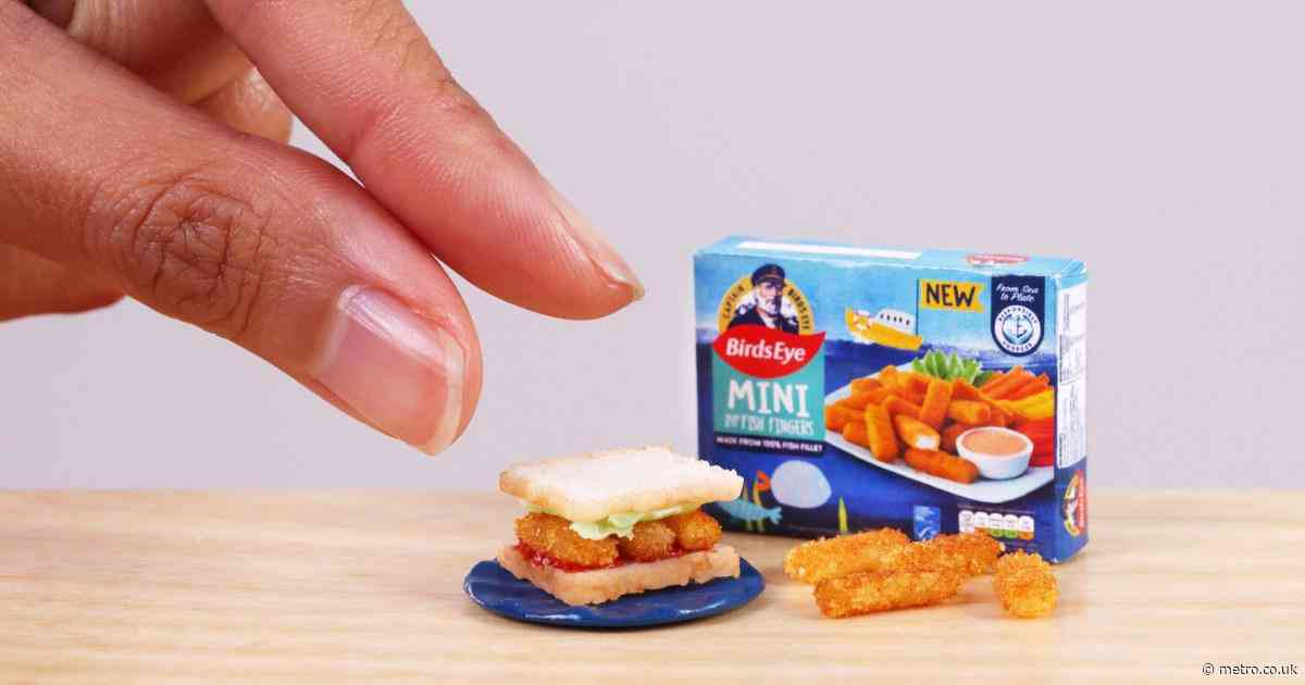 World’s smallest fish finger sandwich weighs the same as a single pea