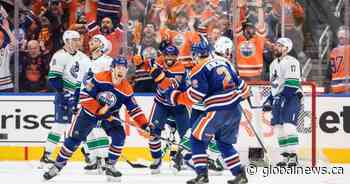 Edmonton Oilers score last-minute win in Game 4 against Vancouver Canucks