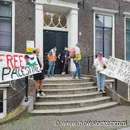 Universiteitsgebouw Utrecht bezet door pro-Palestina-demonstranten