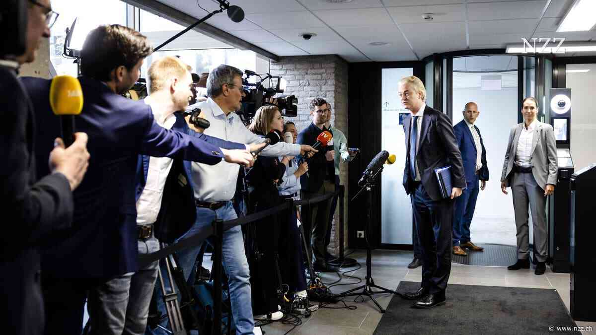 In den Niederlanden steht die Rechte Koalition mit Populist Geert Wilders