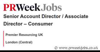 Premier Resourcing UK: Senior Account Director / Associate Director – Consumer