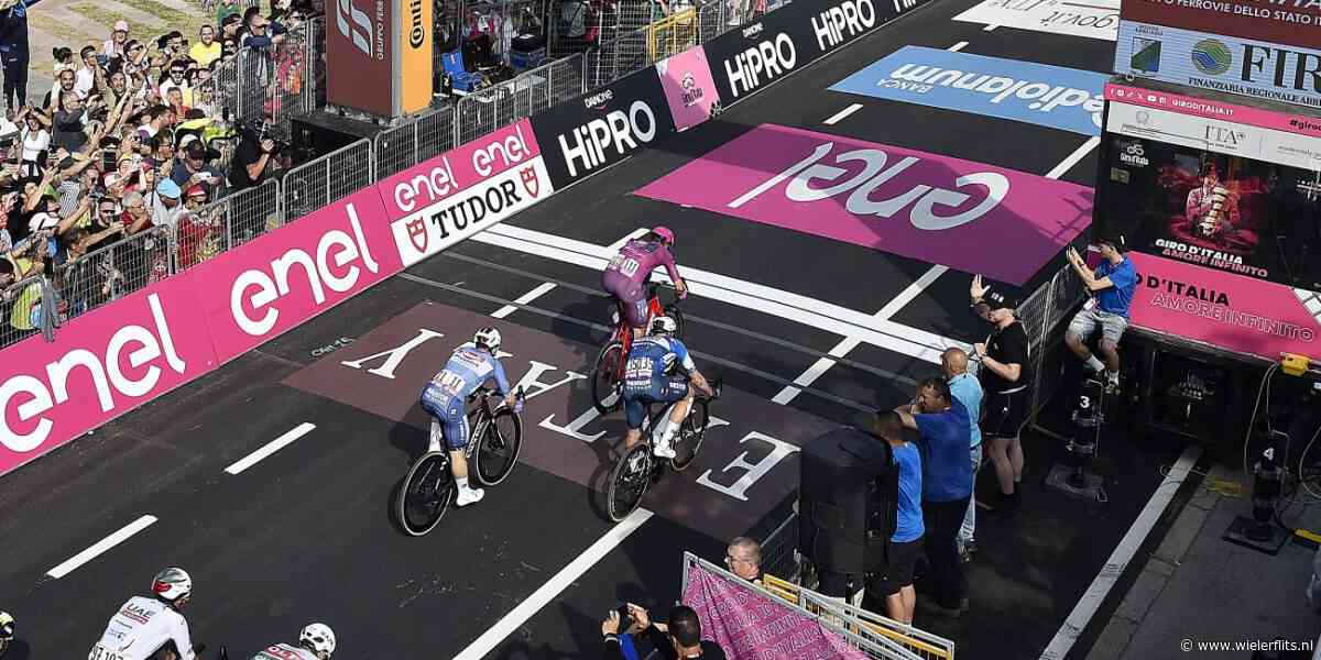 Giro 2024: Tim Merlier raakt tweede plaats kwijt nadat hij van lijn afwijkt in sprint
