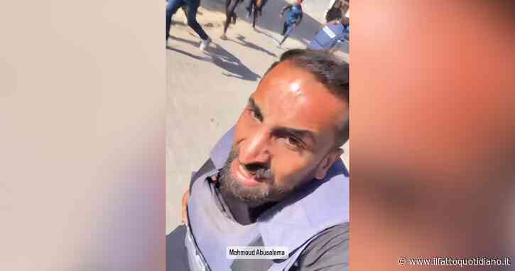 Gaza, reporter palestinese scampa all’attacco di un drone nel campo di Jabalia e pubblica il video online