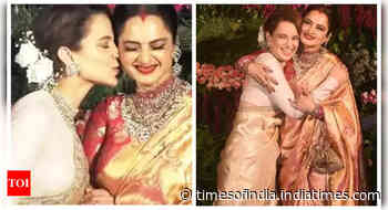 Kangana kisses, hugs Rekha in throwback photos