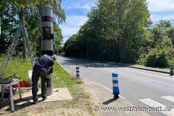 Neuer Blitzer an der Ravensberger Straße in Spenge installiert