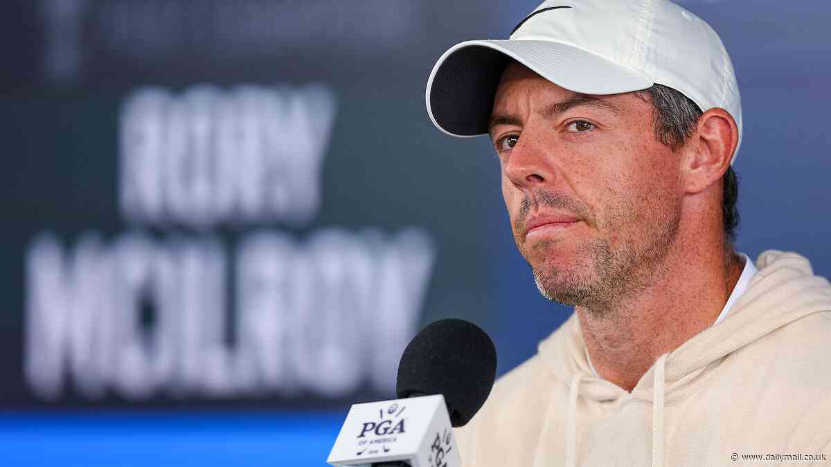 Rory McIlroy refuses to answer questions about his divorce from wife Erica Stoll as he faces the media for the first time since announcement