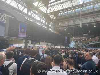London Waterloo rush hour chaos after 'trespass' at Raynes Park