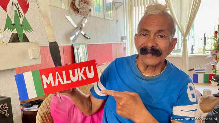 Oom Piet knipt en plakt honderden Molukse vlaggen en iedereen wil ze hebben