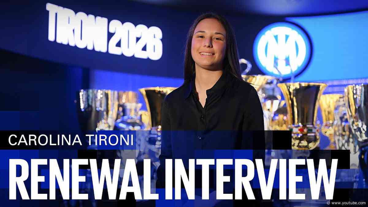 CAROLINA TIRONI | EXCLUSIVE INTER TV RENEWAL INTERVIEW | #Tironi2026 #InterWomen ⚫🔵