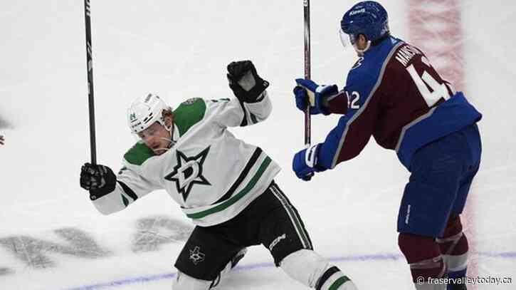 Stars centre Roope Hintz out for Game 5 against the Avalanche with upper-body injury
