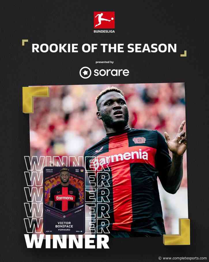 Boniface Scoops Bundesliga Rookie Of The Season Award
