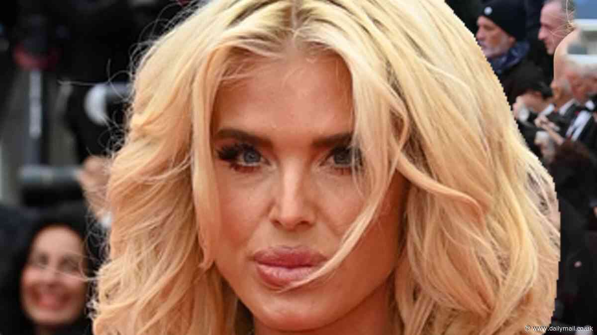 Cannes Film Festival: Victoria Silvsted risks a wardrobe malfunction in a purple gown with a perilously high thigh slit  as she attends Furiosa: A Mad Max Saga premiere