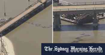 Boat strike causes oil spill, partial collapse of bridge in Texas