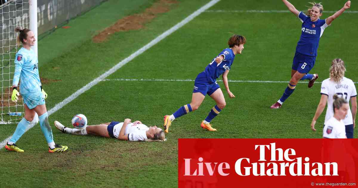 Tottenham 0-1 Chelsea: Women’s Super League – as it happened