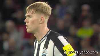Hall blasts Newcastle to within one of Man United