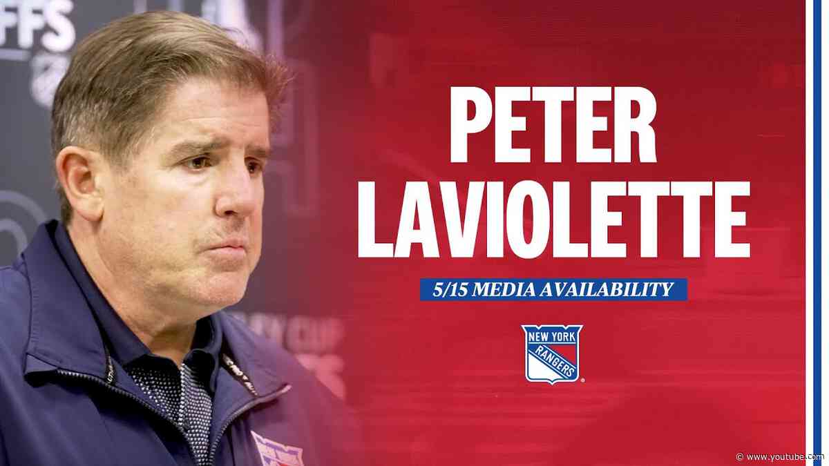 NYR Practice: Peter Laviolette Media Availability | May 15, 2024