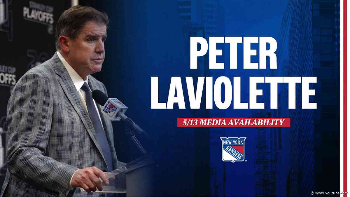 NYR vs CAR: Peter Laviolette Postgame Media Availability | May 13, 2024