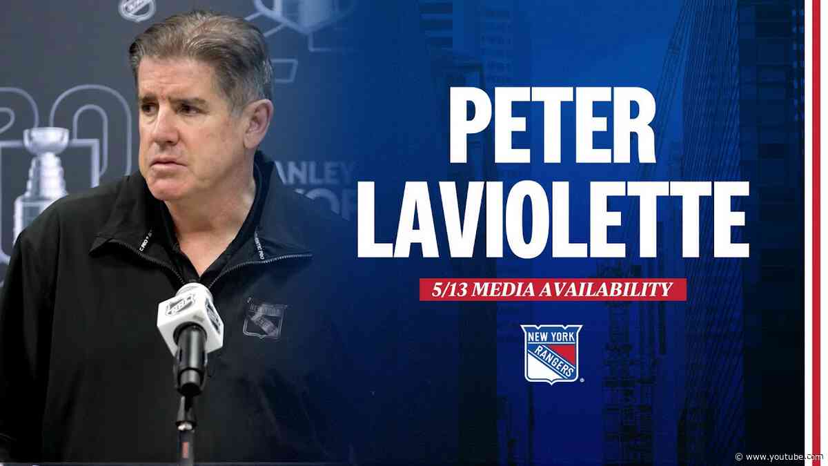 NYR vs CAR: Peter Laviolette Pregame Media Availability | May 13, 2024