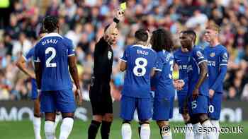 Chelsea shown most yellow cards in a PL season