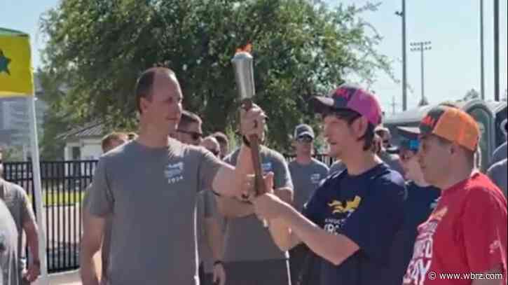 Louisiana Special Olympics torch run makes its way through LSU's campus