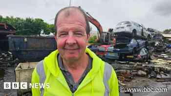 Scrapyard manager 'touched' by response to closure