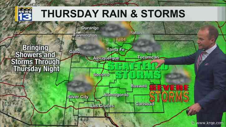 Rain continues overnight, with stronger storms Thursday afternoon