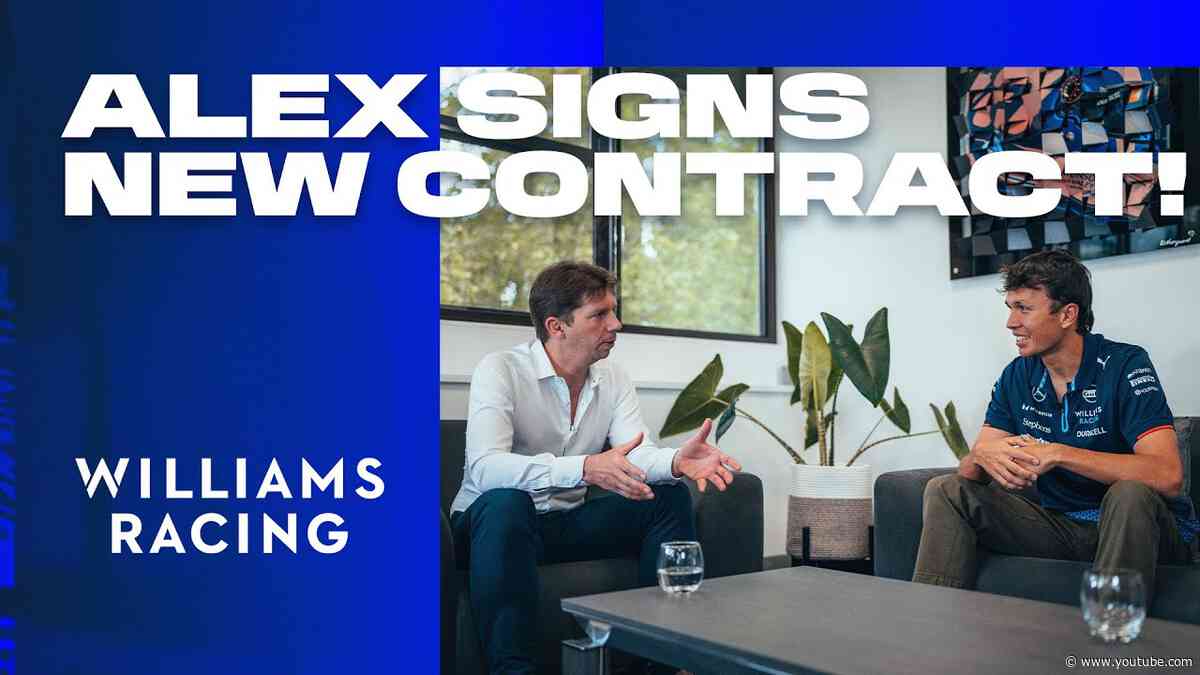 Alex and James Discuss New Contract! 📝 | Williams Racing
