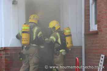 Firefighters train at Southbourne derelict building
