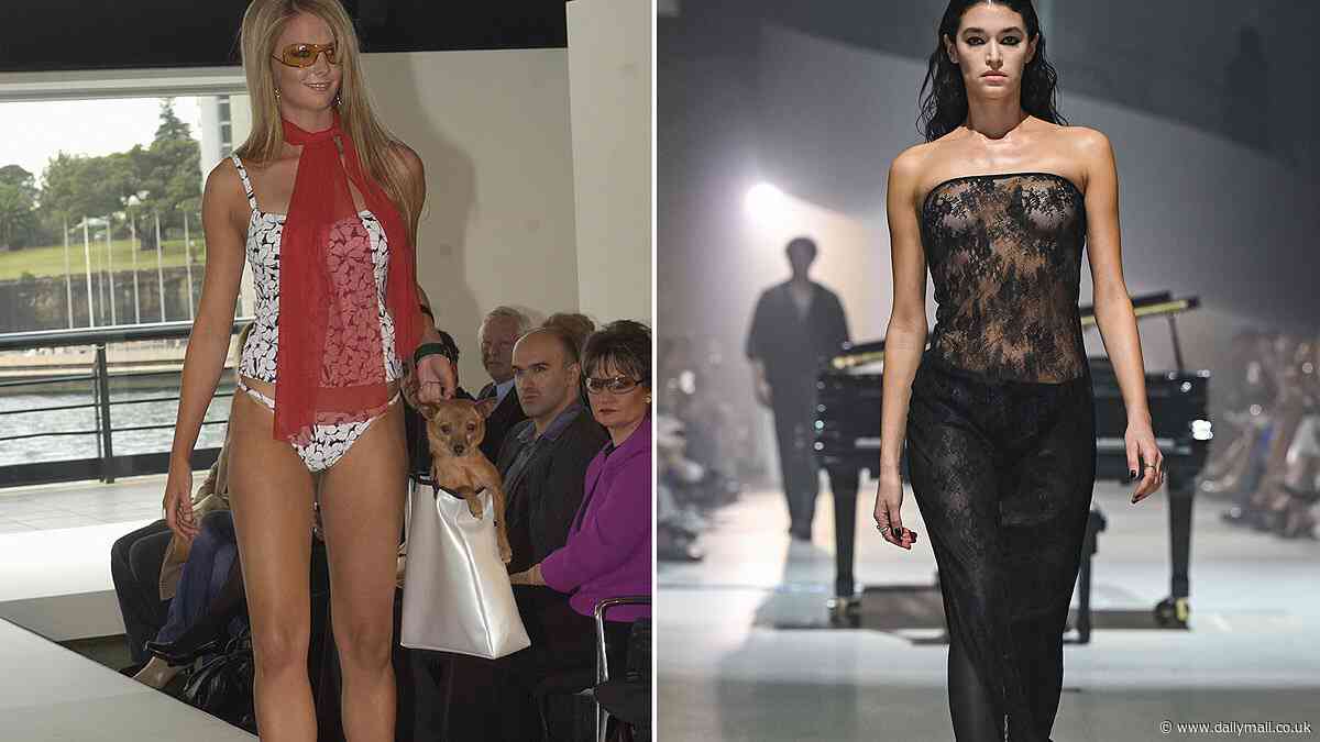 Hilarious throwback photo of Jennifer Hawkins on the catwalk shows just how much Australian Fashion Week has changed