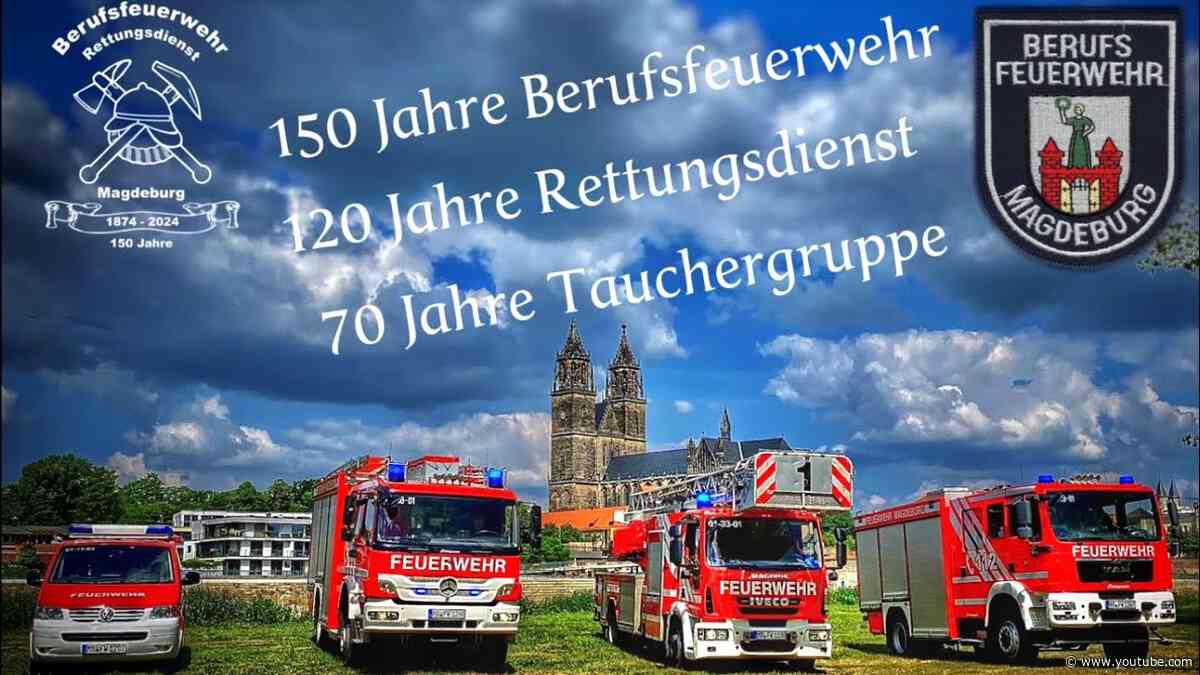 Die Feuerwehr Magdeburg präsentiert sich zum Jubiläum mit diesen Impressionen.