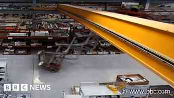 Firms fined for worker's 35ft lift fall