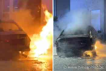 Auto brandt uit voor woning in Massenhoven, brandweer kan huis redden