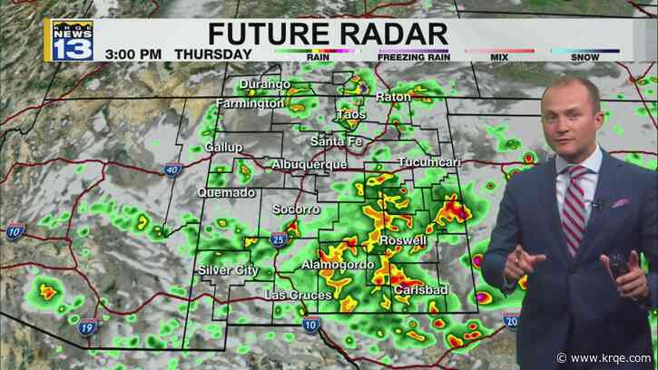 Showers move into the Metro Thursday morning, more storms in the afternoon