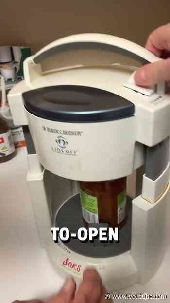 Using an automatic jar opener! 😮🤩  -  🎥 jillthetravelagent