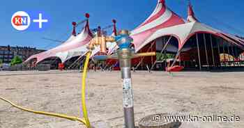 Zirkus Charles Knie in Kiel auf Wilhelmplatz 100000 Liter für Wassershow