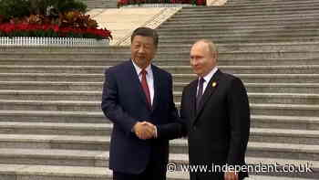 Xi welcomes Putin to China with full military honours in Beijing