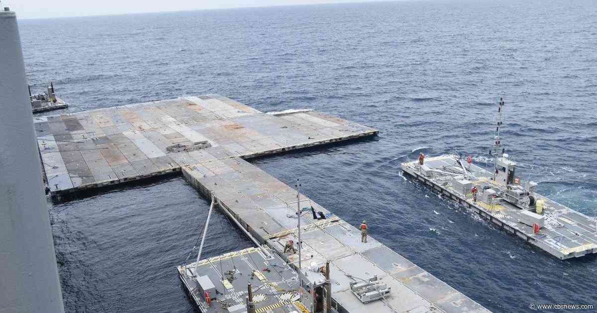 U.S. military finishes installing offshore pier to provide aid to Gaza