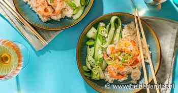 Wat Eten We Vandaag: Kokosgarnalen met komkommer en kleefrijst