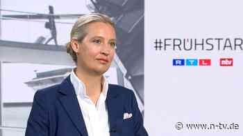 AfD-Chefin im ntv Frühstart: Weidel will AfD-Kanzlerkandidaten - und verteidigt Höcke