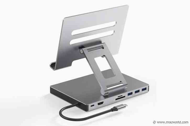 Connectivity abounds with this tablet docking stand, which offers eight ports for $55