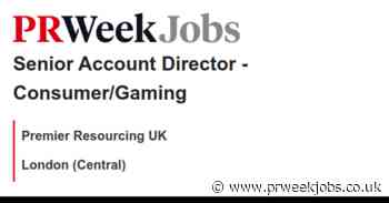 Premier Resourcing UK: Senior Account Director - Consumer/Gaming