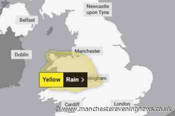 Met Office issues yellow rain warning for North West