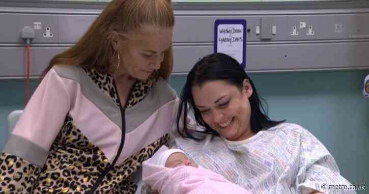Whitney Dean’s birth joy in EastEnders as Peach’s nurse delivers newborn – and another surprise