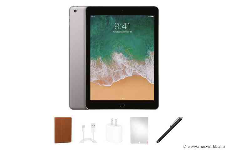 This Grade “A” refurbished iPad 6th Gen comes with a case and screen protector for $155